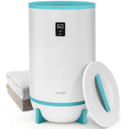 Chauffe-serviettes et couvertures, luxe spa, arrêt automatique, convient à 2 grandes serviettes, bleu 