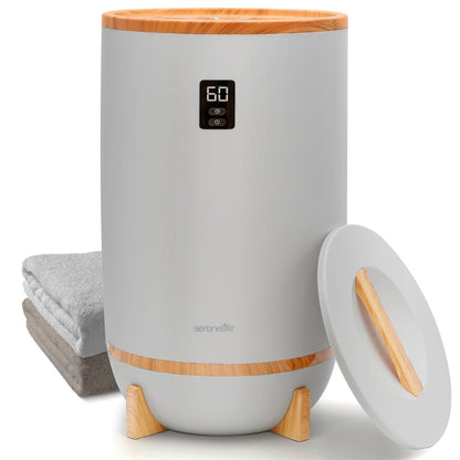 Chauffe-serviettes avec porte-parfum, arrêt automatique, convient pour 2 serviettes, gris 